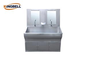 Quality Heating Medical Stainless Steel Two Person Hand Sink With Water Filter wholesale