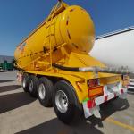 Flour Bulk Cement Hauling Semi Trailer Heavy Mechanical Suspension 50t-70t Load