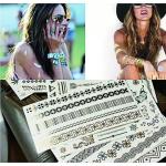Gold Metallic Matte Lamination Body Tattoo Sticker