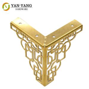 Quality Manufacturer Gold Color Cabinet Legs Decorative Metal Furniture Legs wholesale