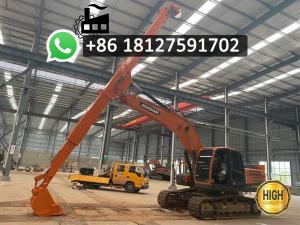 Quality 25 Meters Telescopic Digging Depth Excavator Telescopic Arm Made Of BS900 Steel Plate Board And 30MM Steel Rope wholesale