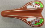 Gel Padding Brown Leather Bike Saddle Very Comfortable Shock Absorption
