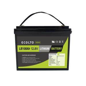 Quality 4000 Cycles RV Lithium Battery 12.8V 100Ah LiFePO4 RV Battery 1280Wh Rated Capacity wholesale