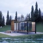 50/75/100mm Wave Sandwich Panel Wall Container House Prefabricated Mobile Villa