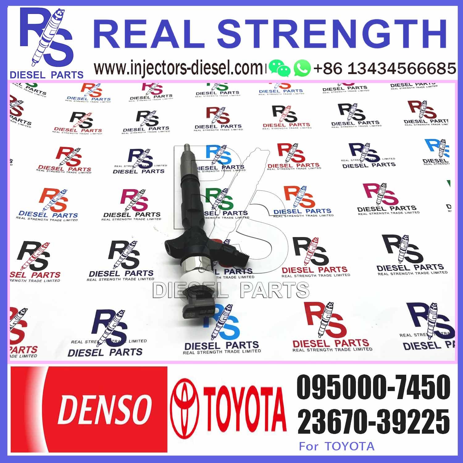 1KD 095000 7450 Common Rail Injector 0950007450 23670-30120 Diesel Injector Nozzle 095000-7450 For Toyota Dyna 3.0