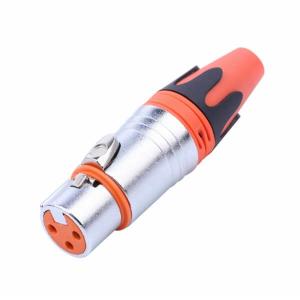 China Tin Plating Small Electrical Connectors / XLR Female Connector For Microphone Cables on sale