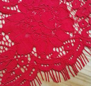 Quality French Eyelash Lace Fabric with cord for Bridal Dress with Ivory / Pink color wholesale