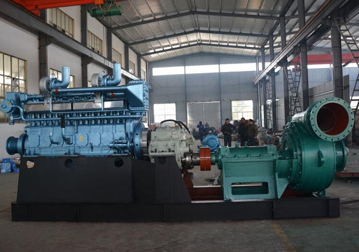The designed output of the 10 inch model suction sand dredger is 150 cubic meters per hour