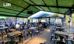 Liri Black Aluminium Frame Outdoor Event Tents With Green Waterproof Pvc Cover