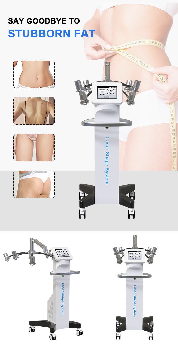 Weight Loss Beauty Machine Non Invasive 6D Laser Shape Slimming Equipment For Waist Trainer