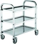 Restaurant Mobile Bakery Rack Trolley With SS Hot Pot Cart Or Dining Cart
