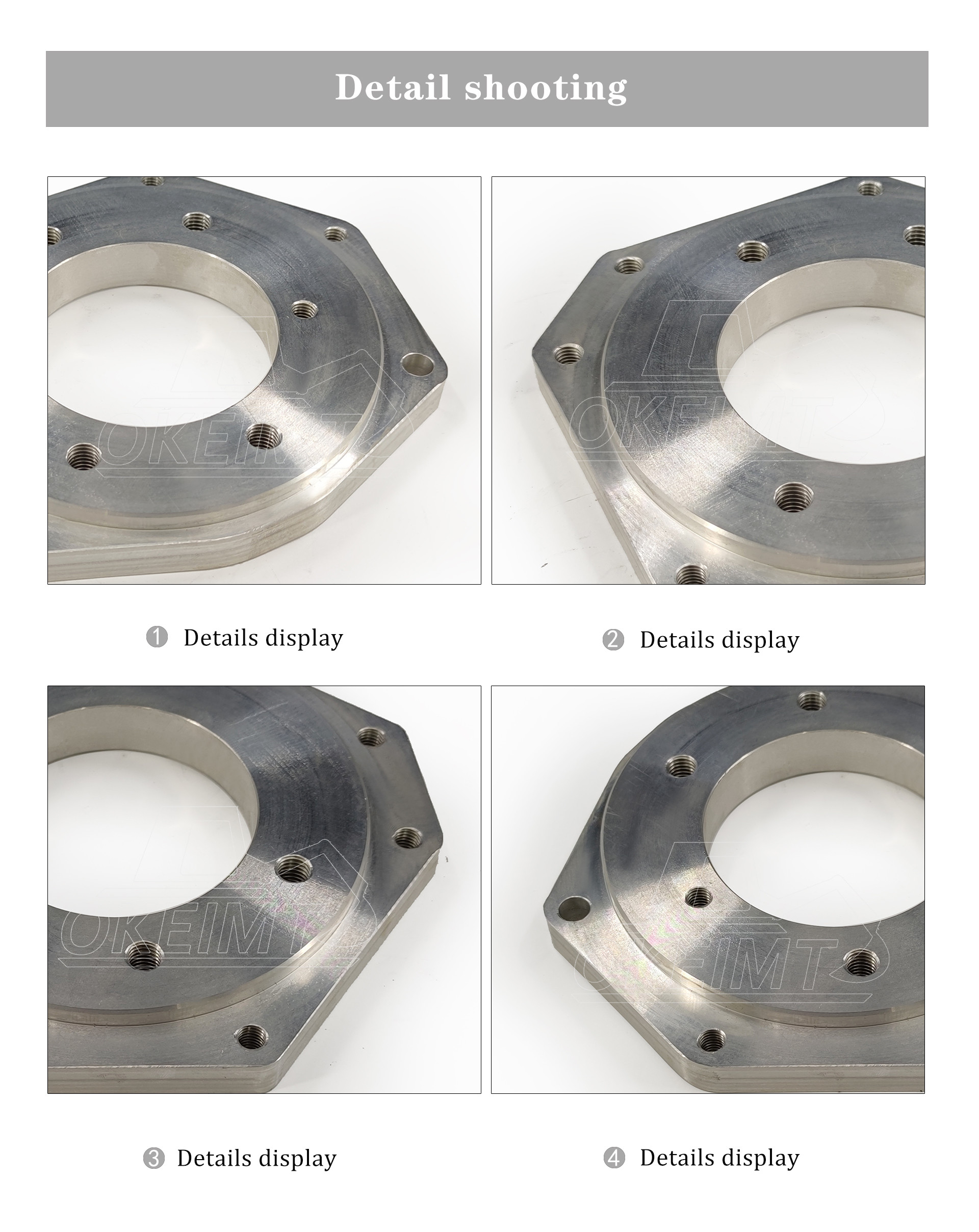 Excavator Engine Parts Diesel Pump Connection Plate Flange for 6D95