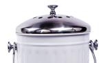 Kitchen Compost Bin for Counter or Under Sink Small Metal Indoor Home Apartment