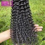 Peruvian Virgin Jerry Curl Weave Human Hair Kinky Curly Natural Color Human Hair