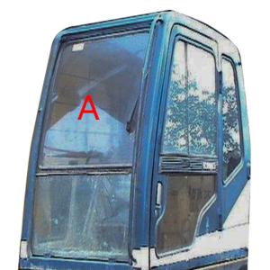 Quality 840mm 745mm Excavator Cab Glass KOBELCO Custom Windshield Glass wholesale