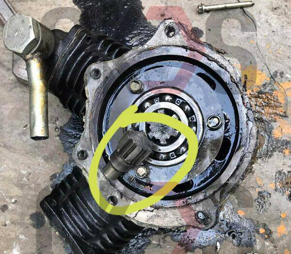 8-98187304-0 Japanese Trucks Diesel Engine Pneumatic Air Brake Compressor for 6HK1 Engine