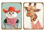 Customization Daily Household Items A4 Size Iron Plate Bedroom Wall Painting