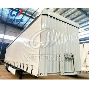 Quality PVC Tarpaulin Sliding 45FT 40FT Curtain Side Semi Trailer for Enclosed Cargo Transport wholesale