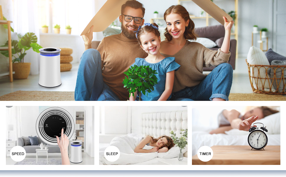 Commercial 24W PM2.5 Air Filter Customized Office Desktop Air Purifier