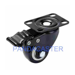 Quality Durable Low Profile Furniture Casters , 50mm Castors With Brakes wholesale