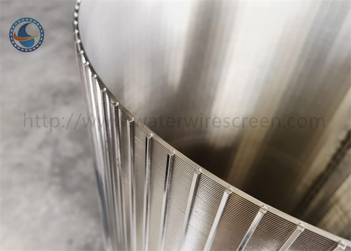 Wedge Wire Wrapped Slotted Rotary Screen Drum Back Wash