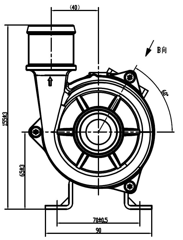 High efficiency 24V 250W BLDC water pump for automotive use and industrial cooling
