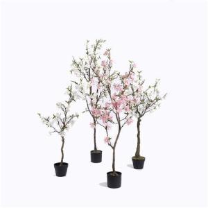 Quality YC092 Artificial Flower Tree Apple Blossom 180CM Refreshing For Bookcases wholesale