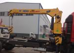 5 Ton Truck Mounted Telescopic Boom Crane , 2120kg Truck Mounted Crane