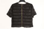 Lounge Ladies Striped Cotton Tops Black And White Striped Shirt