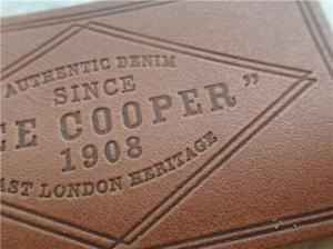 Quality Customized Fashion Embossed Leather Patches For Bags , Garment wholesale