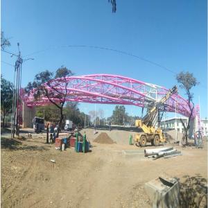 Quality Multi Slope Space Frame Truss Welding Steel Pipe Truss 110m Grey wholesale
