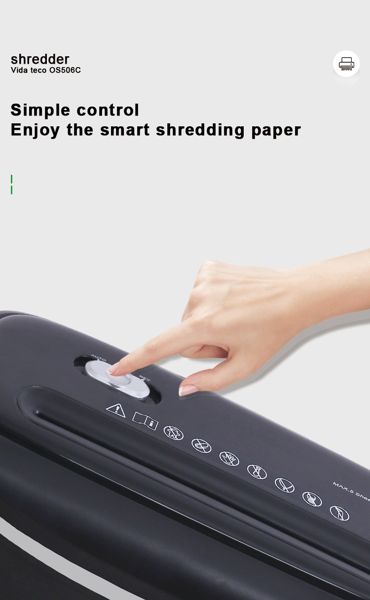 Electricity Powered 5 Sheets Cross Cut Entry Level Shredder for and Durable Shredding