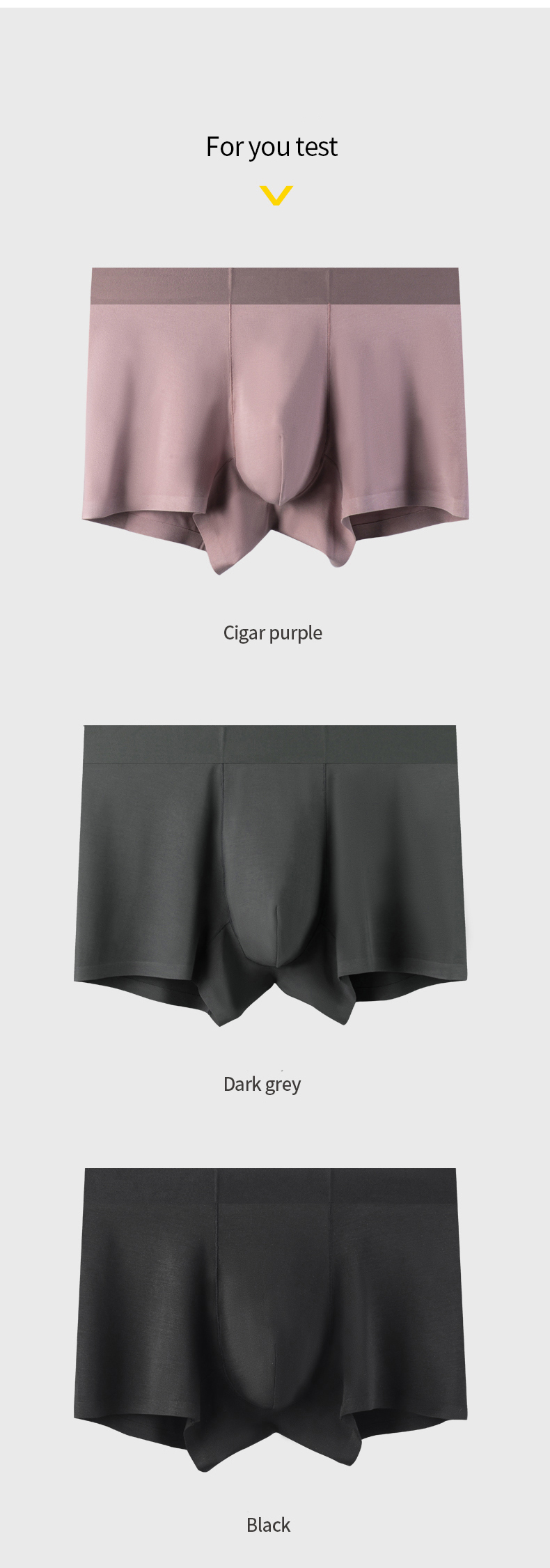 Modal Fabric Breathable Men'S Briefs Underwear Seamless Boxer Briefs For Men