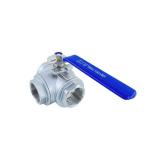 Direct 304/316 Stainless Steel 3-Way Ball Valve with Female Thread Normal