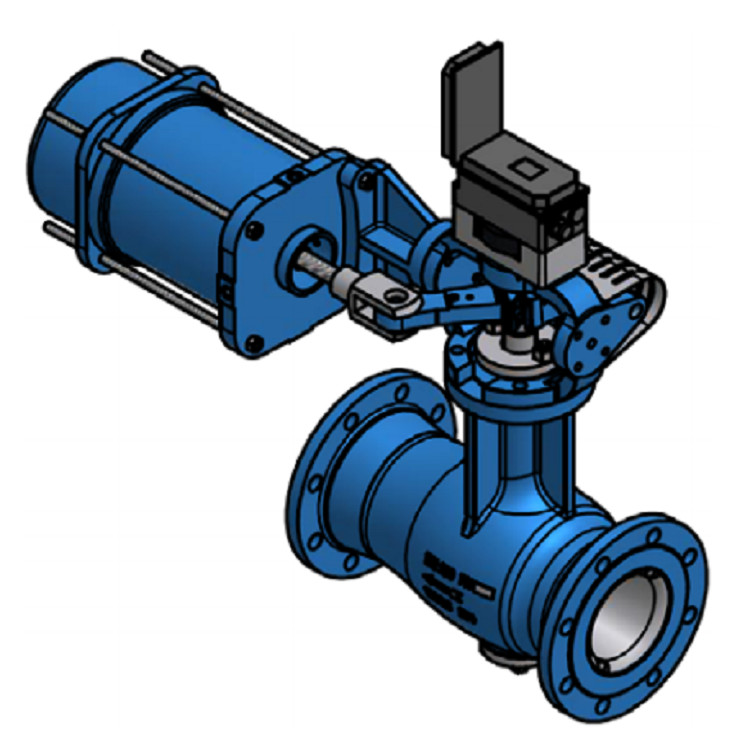 Class 150 - Class 300 Pneumatic Control Valve With SV11000 Digital Valve Positioner