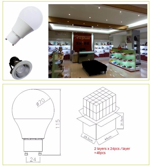 5W 7W 9W 11W GU24 led globe light SMD5730 led globe bulb lamp high lumen White color GU24 bulb indoor lighting AC85-265V