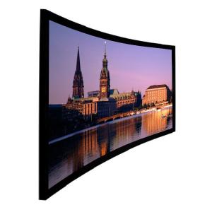 Quality Ultra HD 4k projection screen , 16/9 curved screen Wall Installation for Cinema wholesale