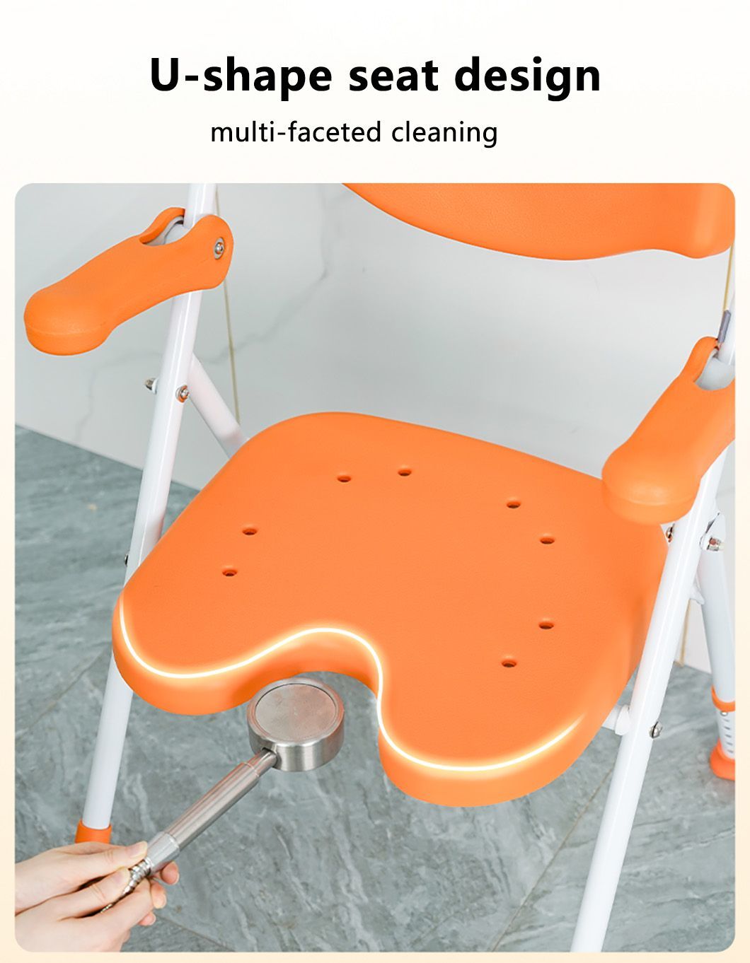 Disabled Equipment Bathroom Safety Equipment Aluminum Bathroom Shower Chairs