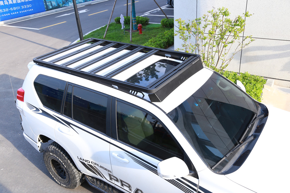 4X4 Roof Rack Aluminum Alloy Universal Car Roof Racks For Toyota Lc70 Laser Cutting