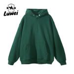 Oversized Thick Hip Hop Plain Sublimation Cropped Hoody Cotton Hooded Drawstring