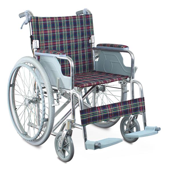 Colorful Affordable Lightweight Aluminum Manual Wheelchair With Pneumatic Rear