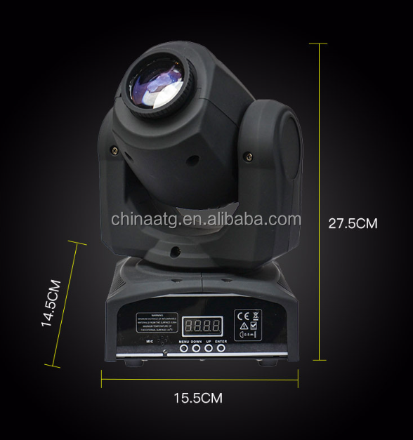 Party DJ DMX 512 Moving Head Stage Light 5000K With Remote Controller
