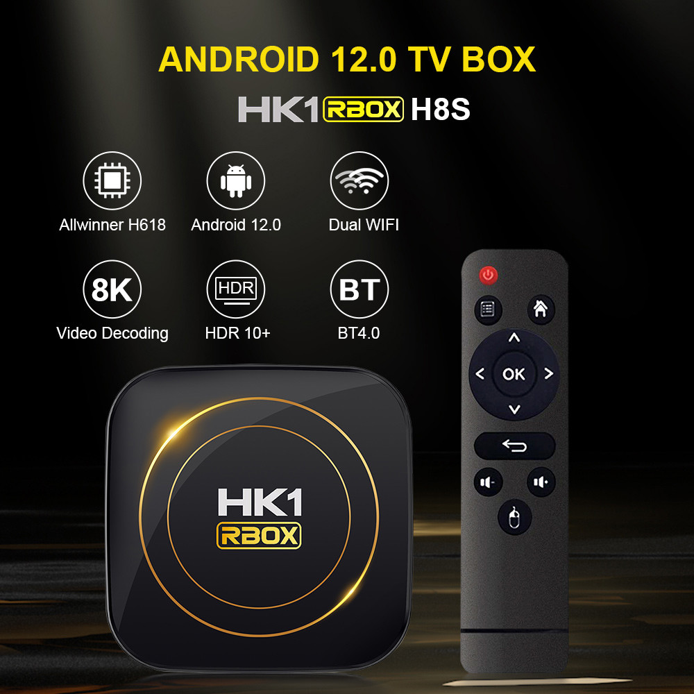 HD Android 12 IPTV International Box OEM WiFi BT 6K Smart Android