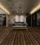 Charcoal Brown SPC Flooring 4mm Jump Oak Grain Stone Vinyl Rigid GKBM Greenpy GL