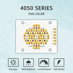 High-Power 180W UV LED Light Quartz Lens 4050 SMD Chip 620nm/460nm/520nm/2700K