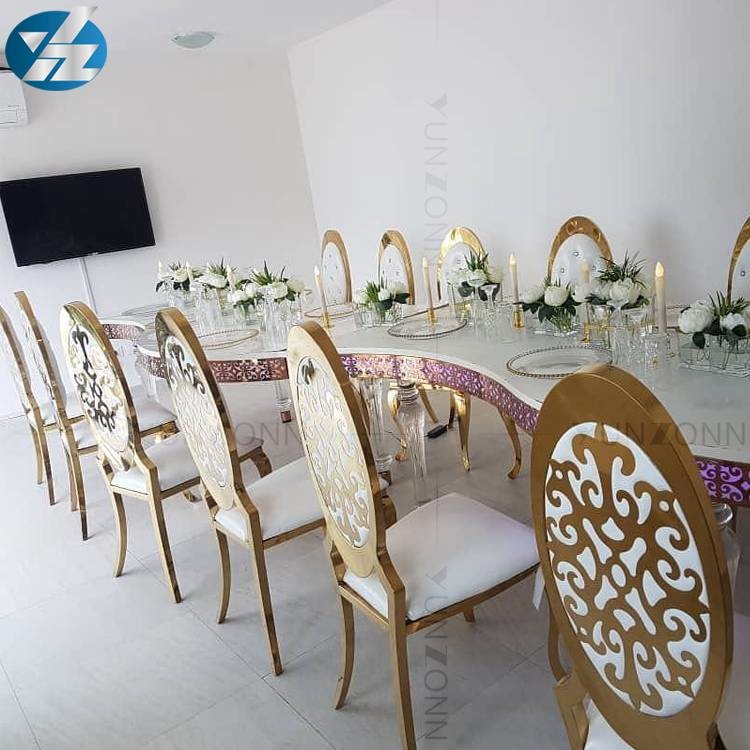 Factory direct sale gold stacking banquet chair