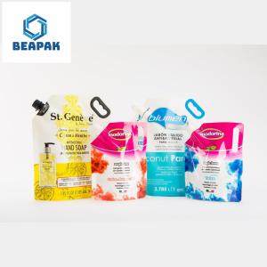 Quality Biodegradable Juice Drink Stand Up Liquid Pouch With Spout wholesale
