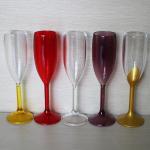 Biodegradable PLA 5.5Oz Tritan Plastic Champagne Flutes Glass Drinkware