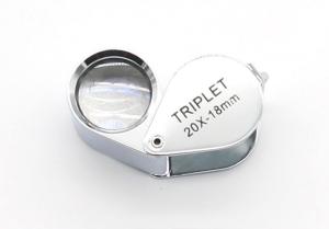 Quality Small Pocket Jewelry Loupe with Triplet Lenses Magnification 20X wholesale