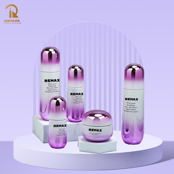 50g 30ml 50ml 100ml 120ml Electroplated White To Purple Gradient U-shaped Glass